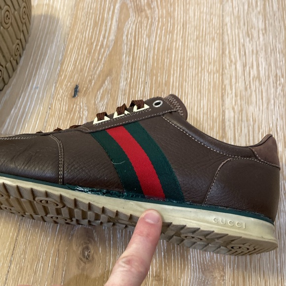 Gucci men’s sneakers 10G / 11 US *Authentic* damaged, pls read! - Picture 8 of 11